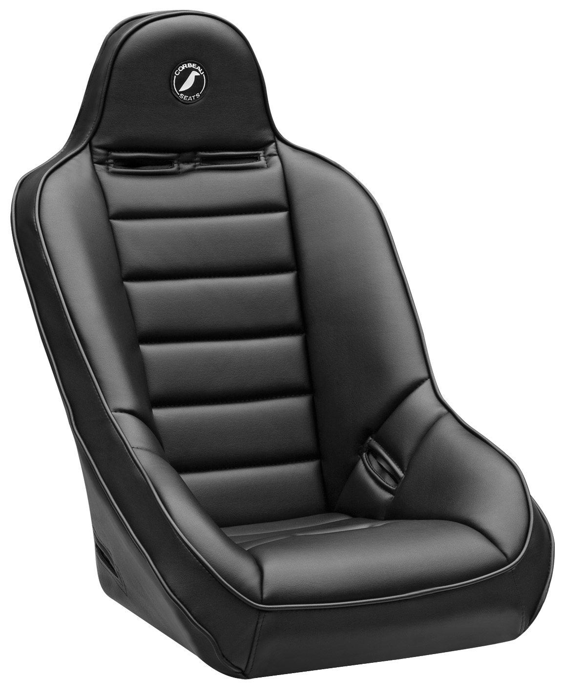 Corbeau Baja Ultra Racing Seat, Black Vinyl Wide, 69410W